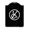 Signmission No Handicap Symbol Heavy-Gauge Aluminum Architectural Sign, 24" x 18", BW-1824-23846 A-DES-BW-1824-23846 - alternate 1